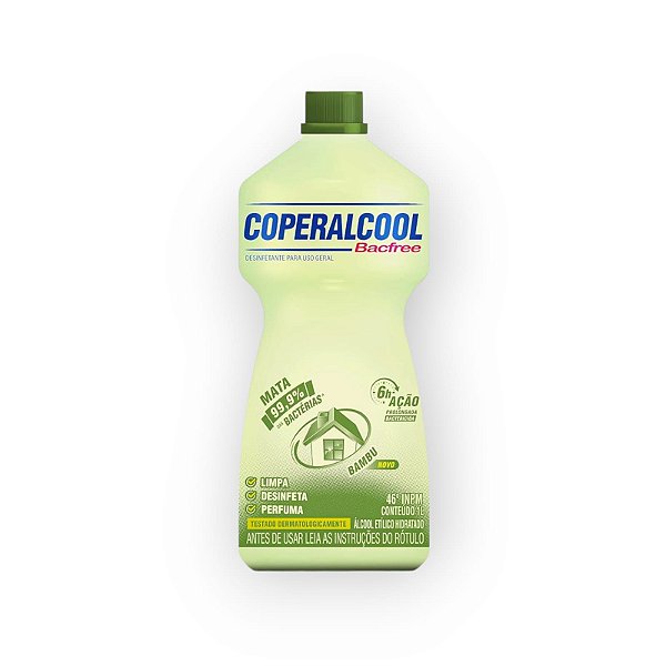 ALCOOL LIQUIDO BACFREE BAMBU COPERALCOOL 1L