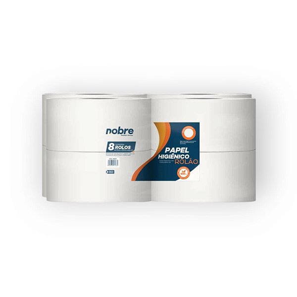 Papel higienico rolao com 8x10cm.x300m. - Nobre