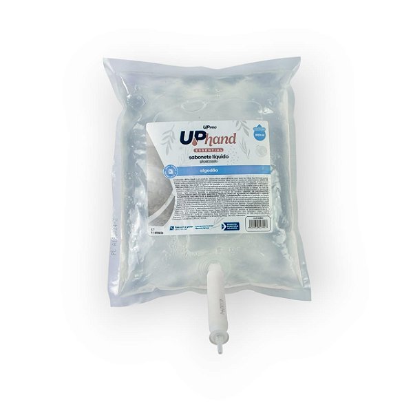 Sabonete liquido refil bag 800ml algodao Up Hand UPPRO - NOBRE