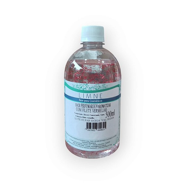 BASE PARA AROMATIZADOR C/FILETE VERMELHO 500ML - LIMNE