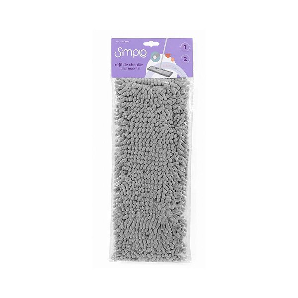 Refil de Microfibra Chenille Mop Flat Simplo