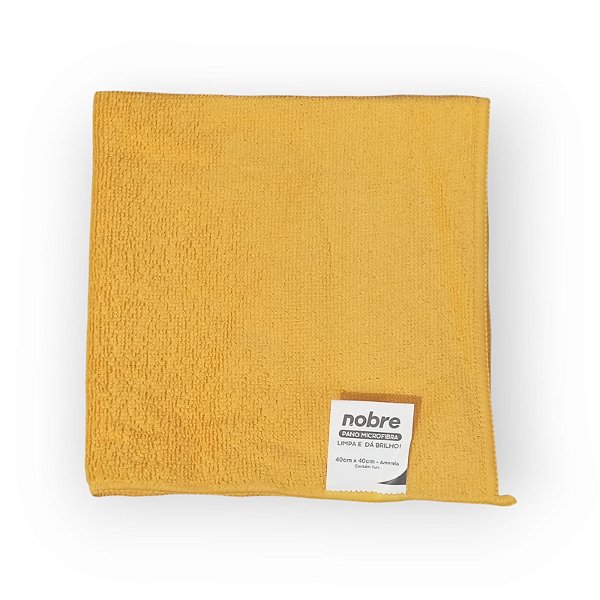 Pano de microfibra 40x40cm 1un amarelo Slim Nobre - 7909930016682 - DESCONTINUADO