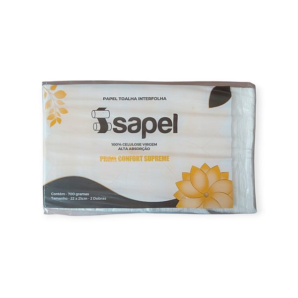 TOALHA INTERFOLHA CELULOSE PRIME CONFORT C/1000 - ISAPEL