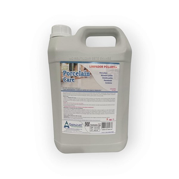 PORCELAIN CARE LIMPADOR POS OBRA 5L - QUIMIART