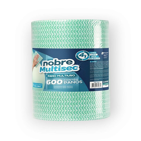 Pano Multiuso Slim  (28cm x 240m ) - Verde - Nobre