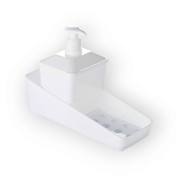 PORTA DETERGENTE COMPLETO BRANCO 600ML PLASUTIL