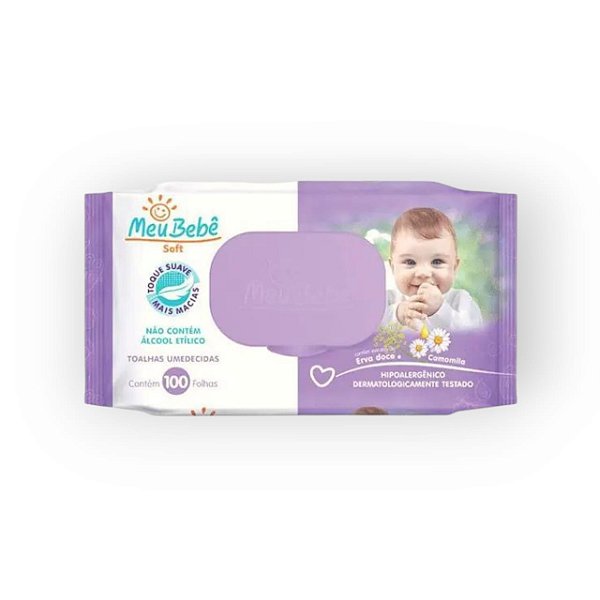 TOALHA UMEDECIDA MEU BEBE SOFT  C/100UN HYGIELINE