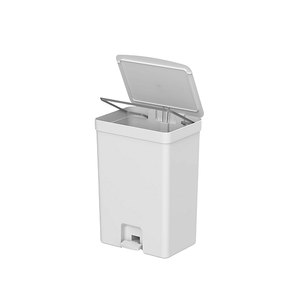 LIXEIRA DE PEDAL TRIUM 30L BRANCO - OU