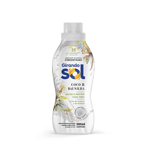 AMACIANTE GIRANDO SOL CONCENTRADO COCO & BAUNILHA 500ml