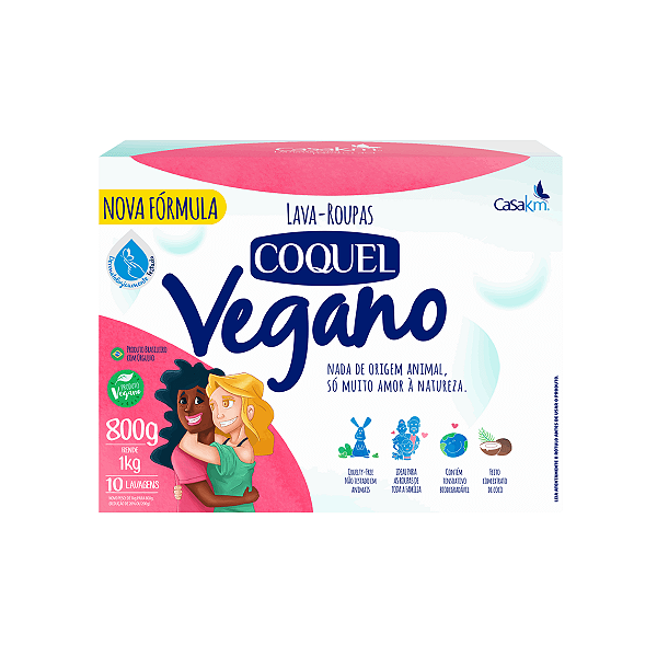 LAVA ROUPAS EM PO COQUEL VEGANO 800G