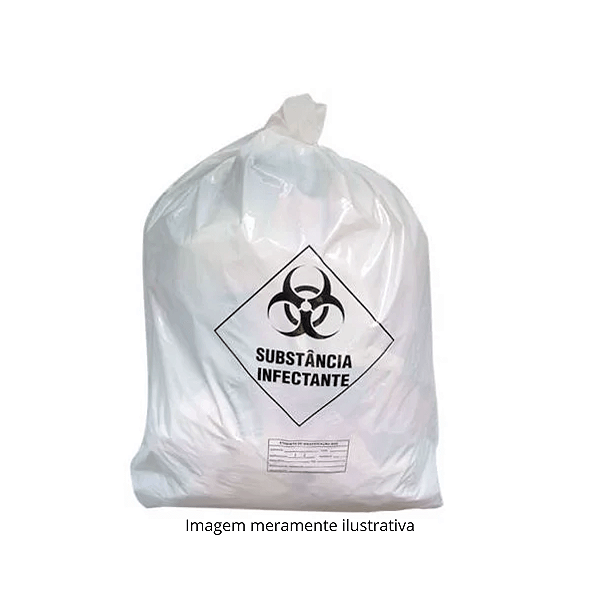 Saco p/lixo hosp. 100L 80X100cm c/100un Micra 3 - GOEDERT