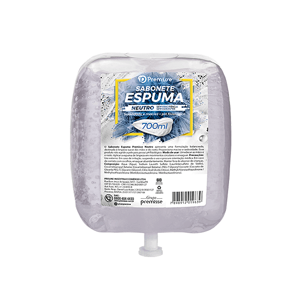 Sabonete Espuma Neutro 600ml - Premisse