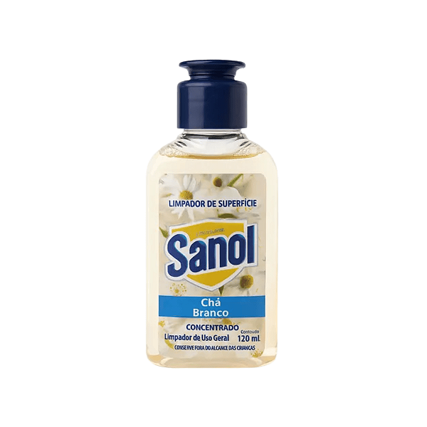LIMPADOR DE SUPERFICIE SANOL CHA BRANCO 120ML