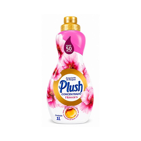 Amaciante de Roupas Plush Concentrado Flowers 1L Sanol