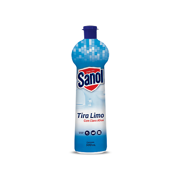 SANOL BANHEIRO COM CLORO ATIVO SQUEEZE 500ML