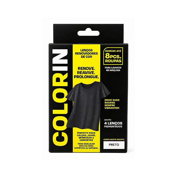 Lencos Renovadores de Cor Colorin Preto
