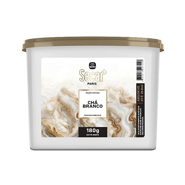 DESUMIDIFICADOR SECAR ORIGINAL CHA BRANCO 180G