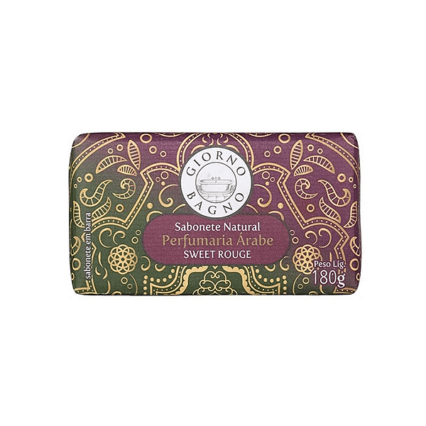 SABONETE EM BARRA GIORNO BAGNO SWEET ROUGE 180G