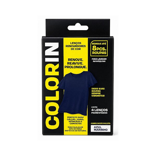Lencos Renovadores de Cor Colorin Azul Marinho