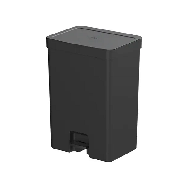 LIXEIRA DE PEDAL TRIUM 30L DUPLA PRETO - OU
