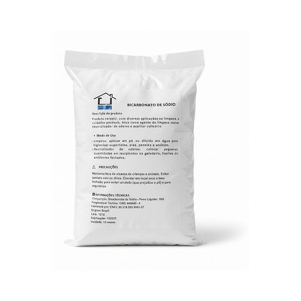 BICARBONATO DE SODIO 500G CASA LIMPA