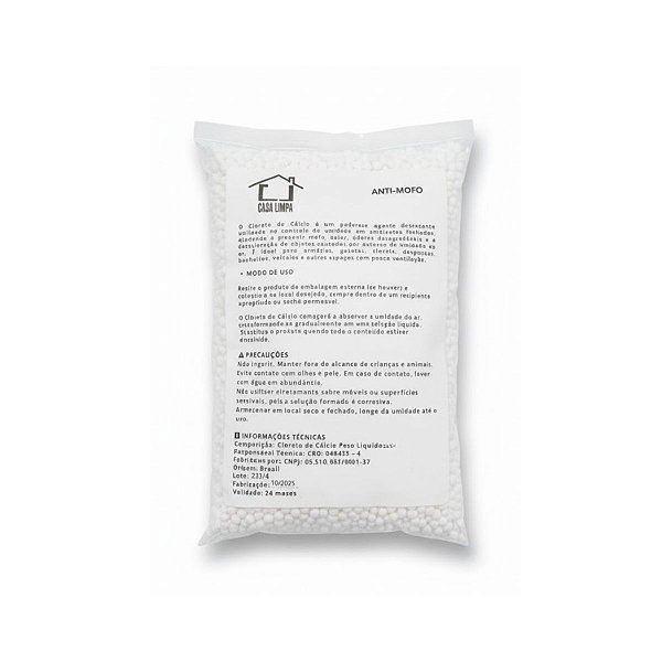 CLORETO DE CÁLCIO 500G CASA LIMPA