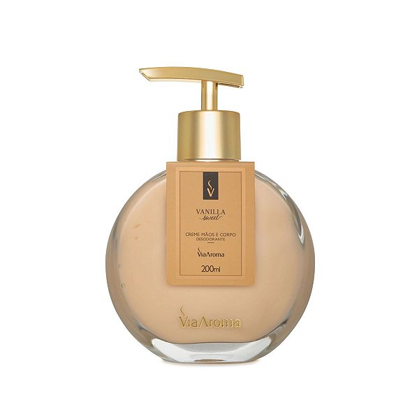 Creme Desodorante Mãos e Corpo Vanilla Via Aroma - 200ml
