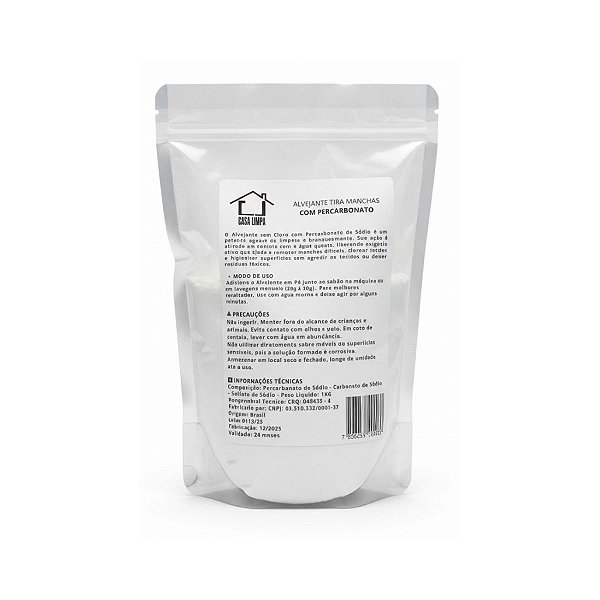 Alvejante em pó Casa Limpa Tira Manchas 1KG