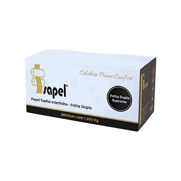 Papel Interfolha F. Dupla 1,300 kg 20cmx21cm Isapel