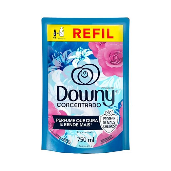 AMACIANTE DOWNY BRISA DE VERAO SACHE 750 ml
