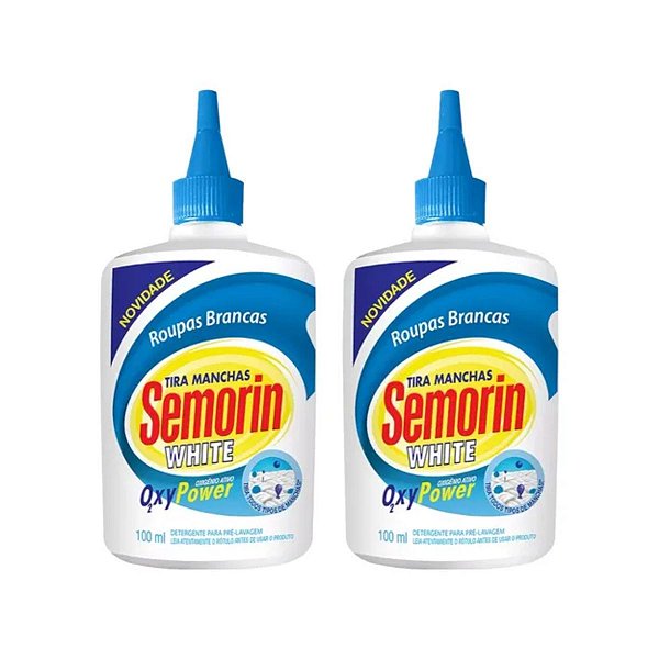 KIT COM 2 UND SEMORIN TIRA MANCHAS WHITE 100ML