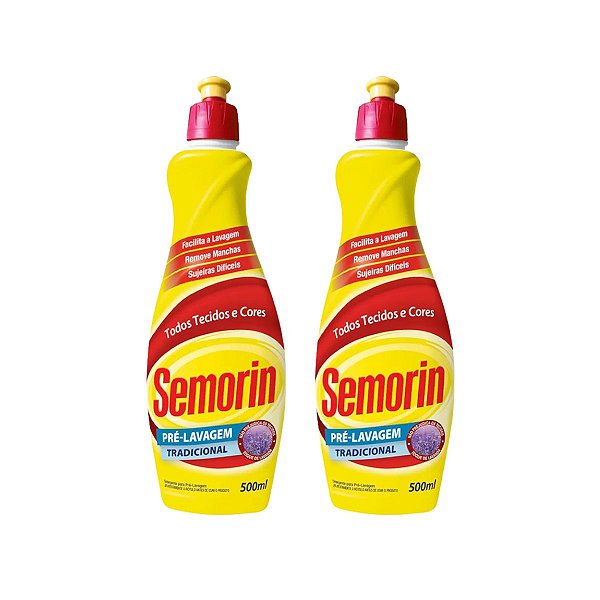 KIT COM 2 UND SEMORIN PRÉ LAVAGEM TRADICIONAL 500ML