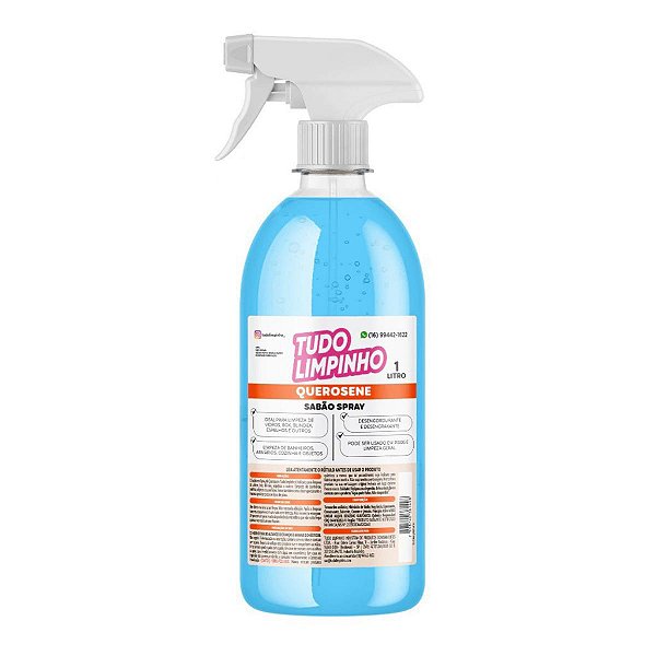 Sabão spray de Querosene 1 litro Tudo Limpinho