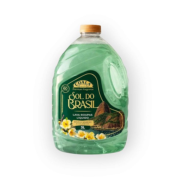 Lava Roupas Líquido Coala Laundry - Sol do Brasil 3L