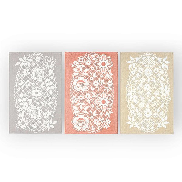 Pano de prato felpudo estampado DOHLER 45cm x 65cm GRAÇA - 1un