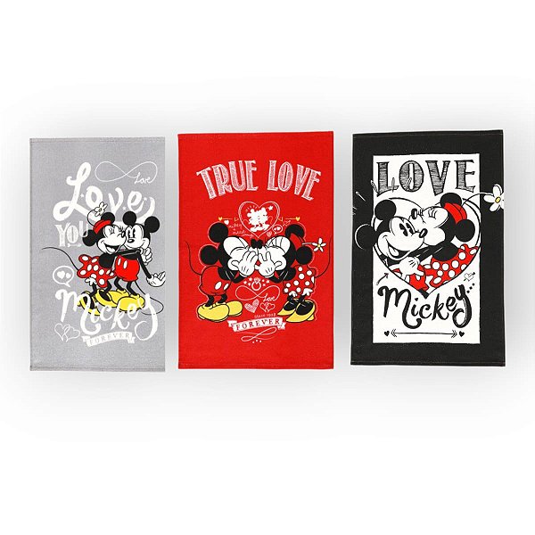 Pano de prato felpudo estampado DOHLER 45cm x 65cm MICKEY - 1un