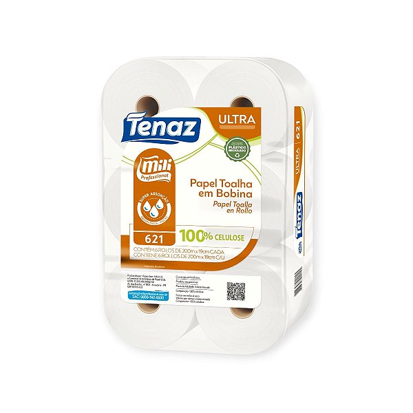 BOBINA TENAZ SOFT ULTRA 24G 200MX19CM 6 ROLOS MILI