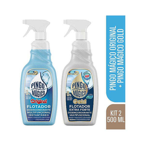 KIT PINGO MAGICO ORIGINAL 500ML + PINGO MAGICO GOLD 500ML