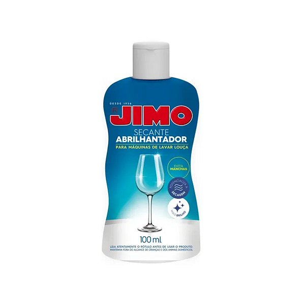 SECANTE ABRILHANTADOR PARA MAQUINAS LAVAR LOUÇA 100ML JIMO