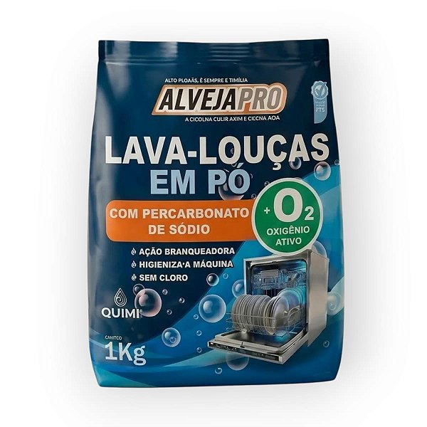 Lava Louça em pó c/ Percarbonato Máq. de lavar AlvejaPro 1KG