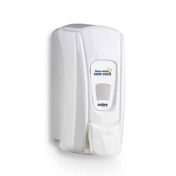 Dispenser Sabonete Liq/Alcool Gel 800ml (c/ reserv) City Branco Nobre