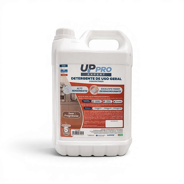 Detergente Uso Geral 5L (s/ fragrancia e s/ cor) Expert UPPRO