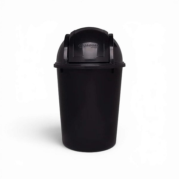 Lixeira Basculante Para Canto Jaguar 7.5L Preto