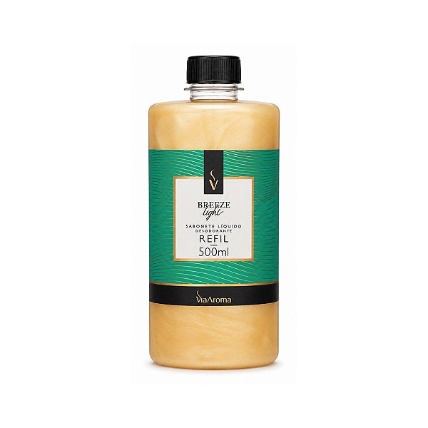 Refil Sabonete Líquido Desod. Breeze Light Via Aroma 500ml