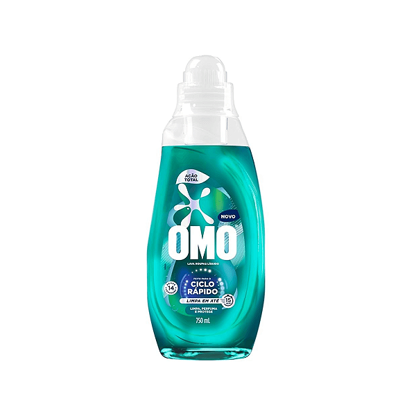 Lava Roupas Liquido OMO Ciclo Rapido 750ml TOTAL