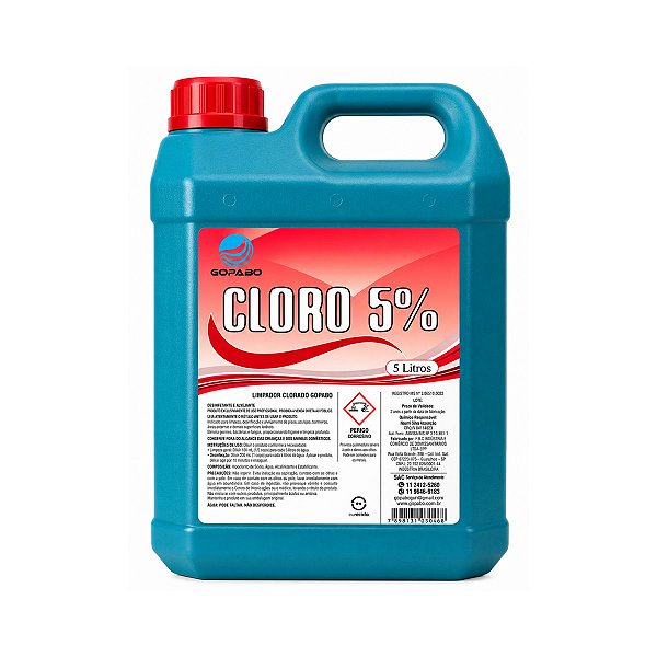 Cloro Ativo 5% Gopabo 5L