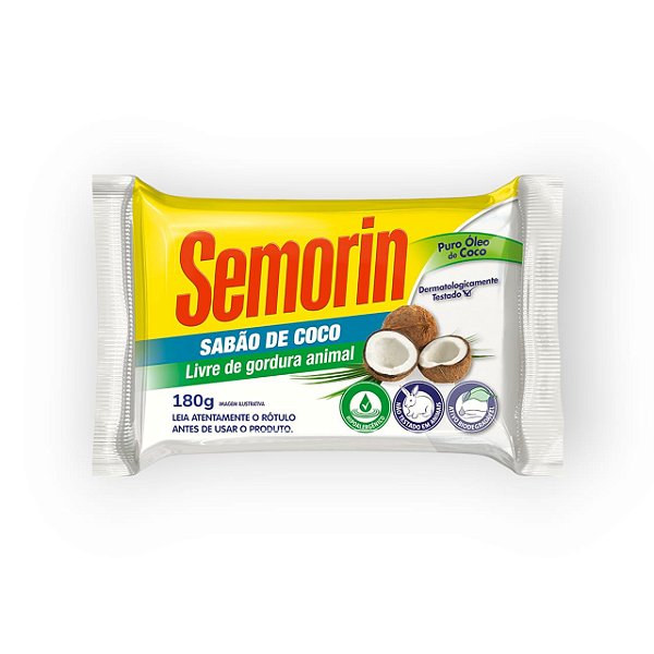 Sabão de Coco em Barra Semorin 180g