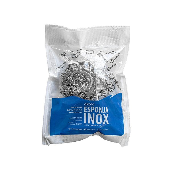 Esponja Inox Limpeza Pesada Ecomais Akora