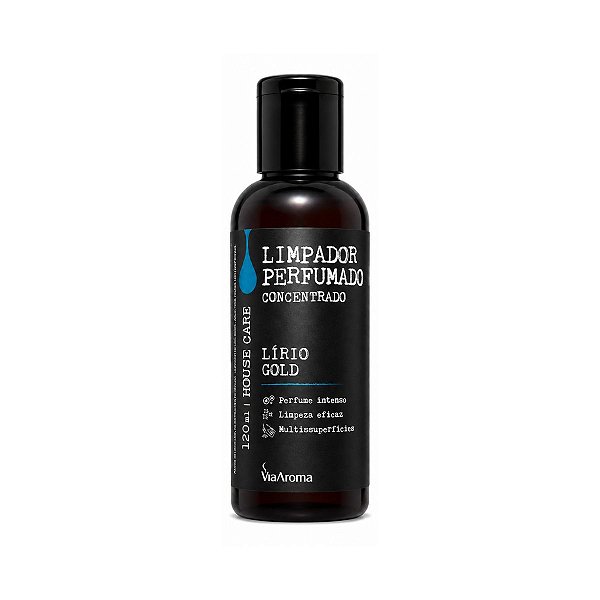 Limpador Perfumado Concentrado Via Aroma Lirio Gold 120ml