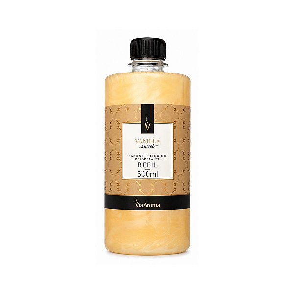 Refil Sabonete Líquido Desod. Vanilla Sweet Via Aroma 500ml